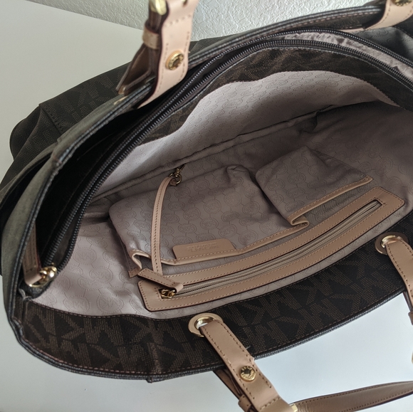 Michael Kors Brown Logo Tote - Picture 7 of 8